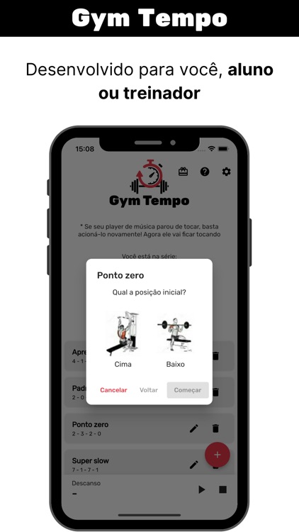 Gym Tempo - Contagem no treino