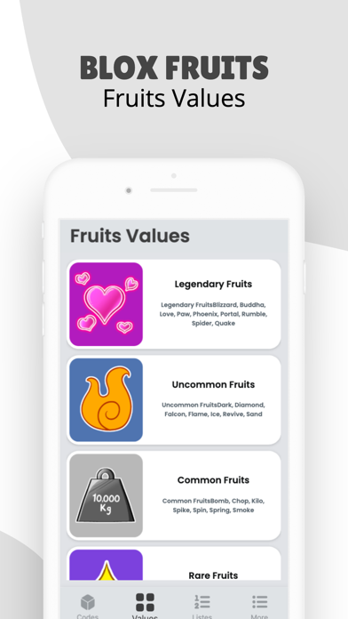 Blox Fruits Values - Common