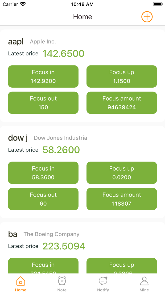 Stock desk-Stock remind tool