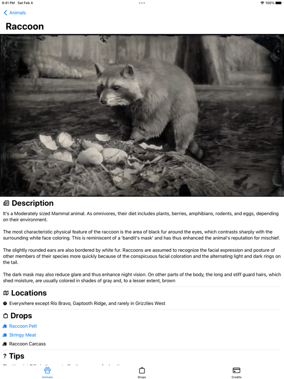 Wildlife Handbook for RDR2 screenshot 2