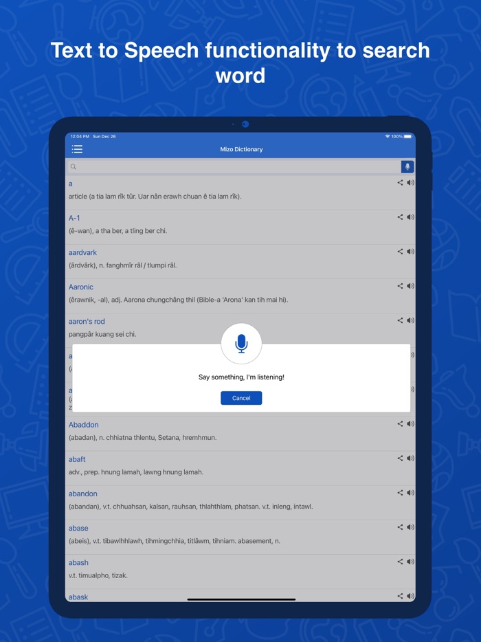 Mizo Dictionary  Translator