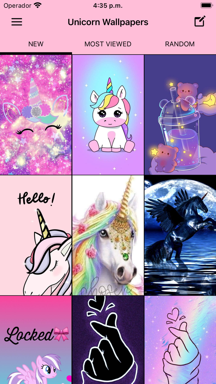 Cute Kawaii Unicorn Wallpaper