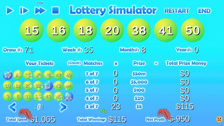 Lottery Simulator