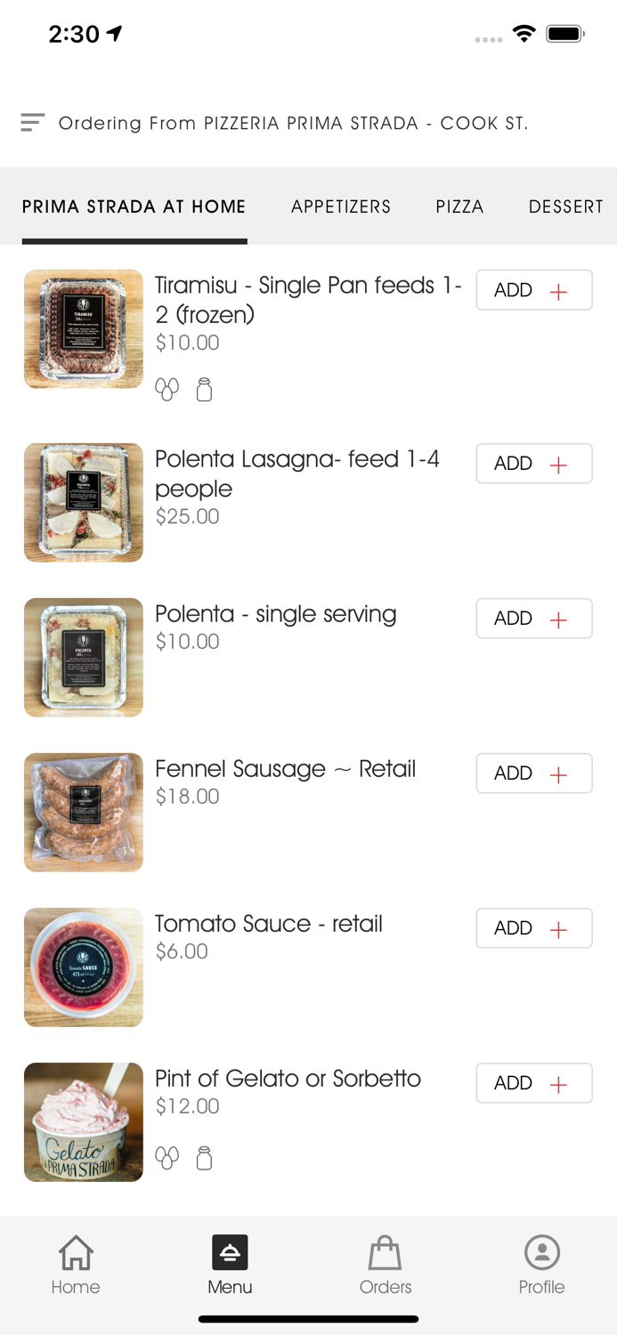 PIZZERIA PRIMA STRADA