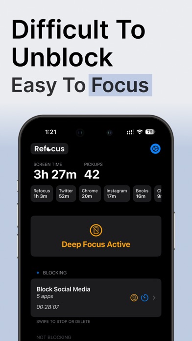 Refocus - Screen Time Blocker screenshot 2