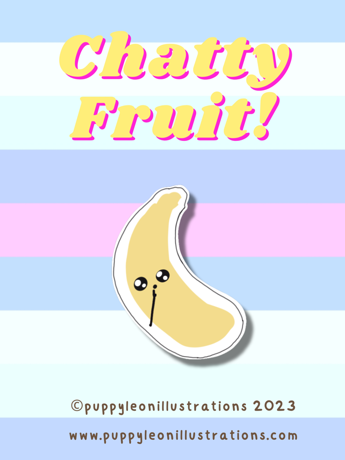 chatty fruit stickers