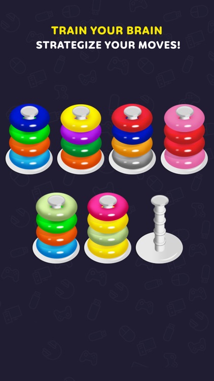 Color Hoop Stack Puzzle screenshot-1
