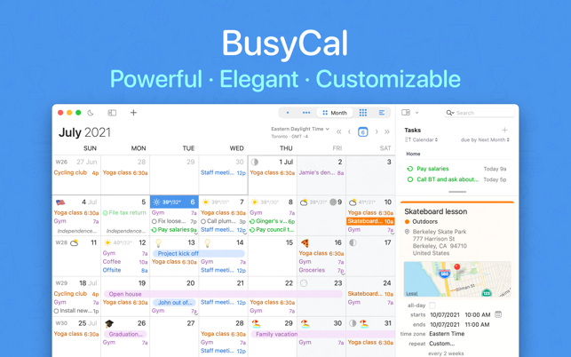 ‎BusyCal: Calendar & Reminders Screenshot