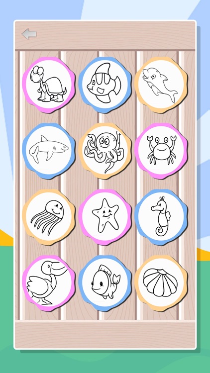 Sea Animals Coloring Book page screenshot-3