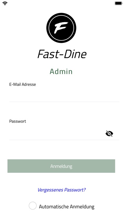 Fast Dine Admin