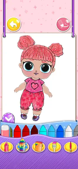 Game screenshot My Little Dolls Coloring Book hack