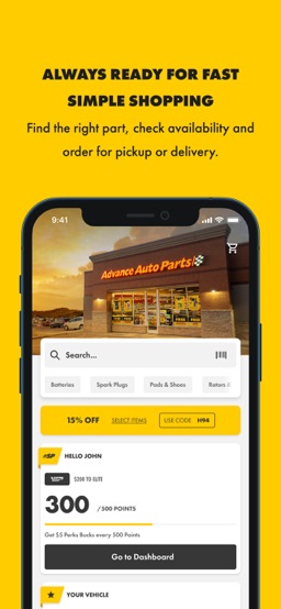 Advance Auto Parts app screenshot
