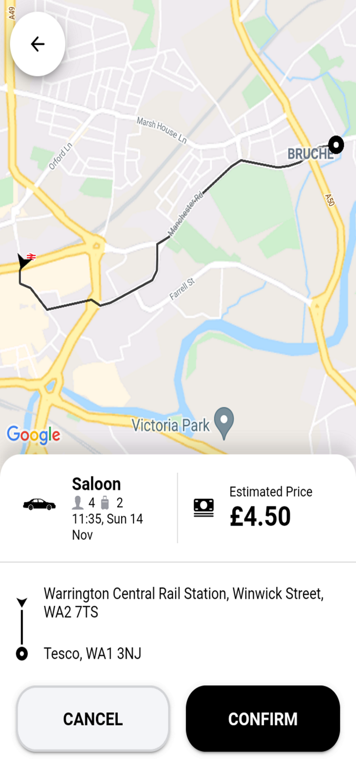 Arrivals Star Taxis Warrington