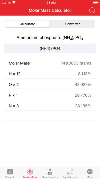 ChemCalc: Chemistry Calculator