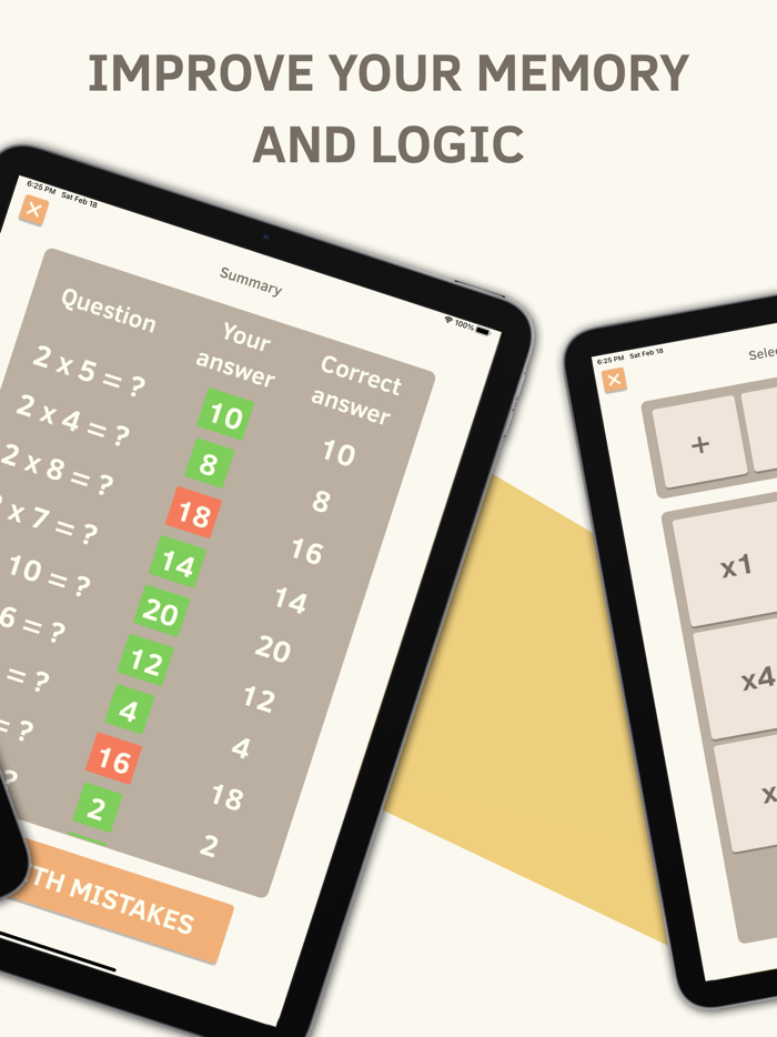 Math Quiz - Learn Times Tables