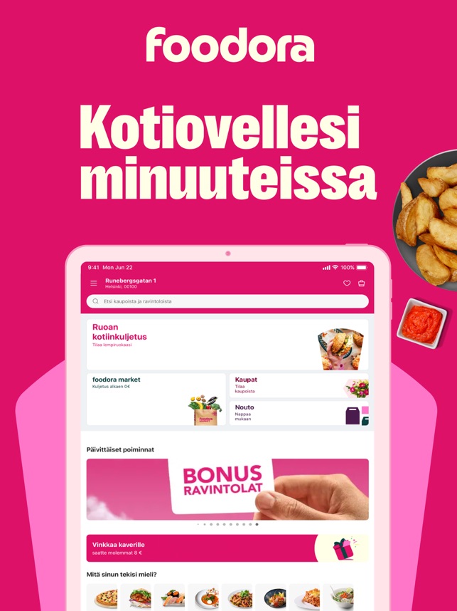 foodora: Tilaa ruokaa kotiin App Storessa