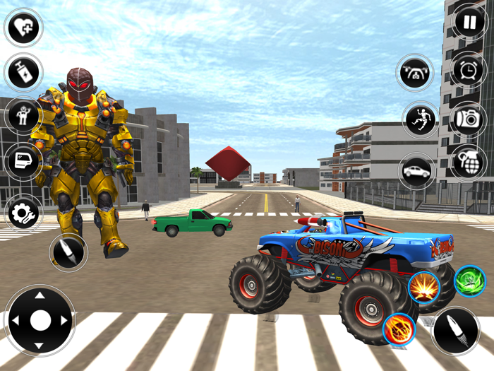 Cargo Robot Hero Gangster Game