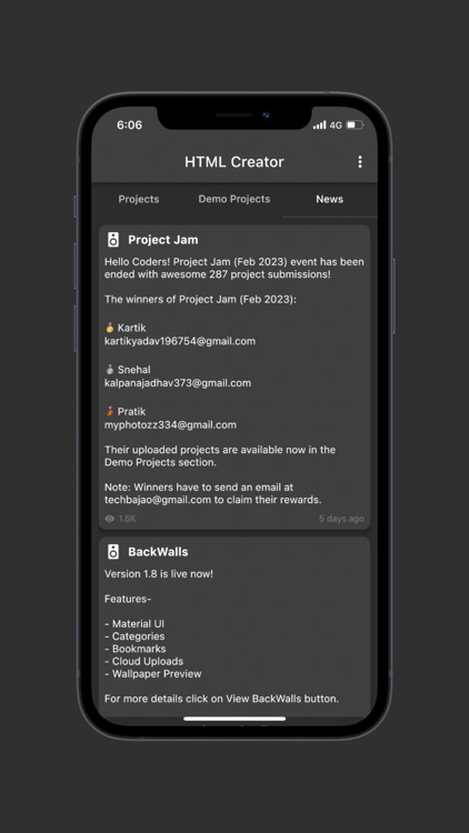 HTML Creator by Hrishi Suthar