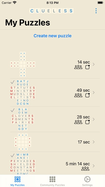 Clueless Crossword Puzzles