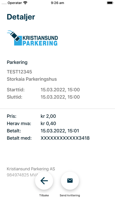 Kristiansund Parkering screenshot 4