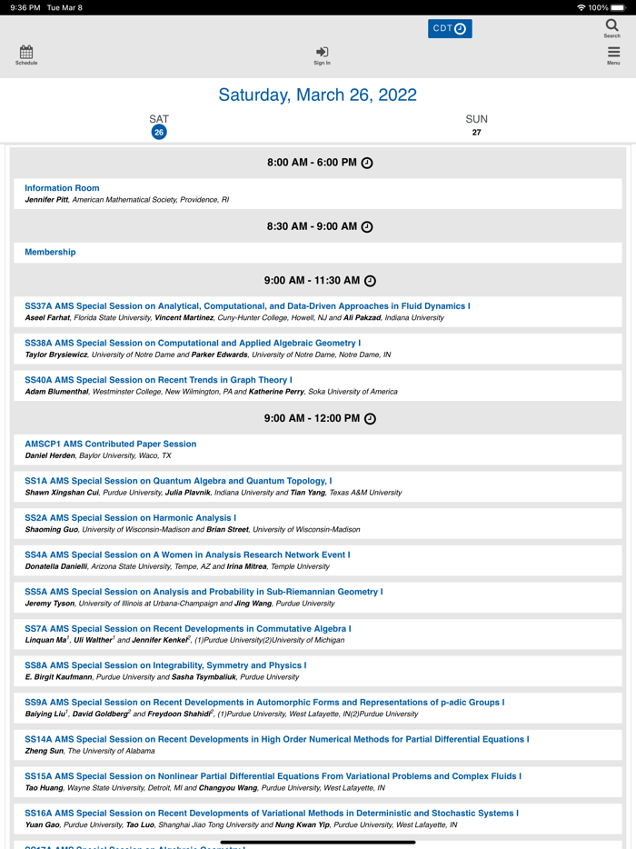 AMS Spring Central 2022