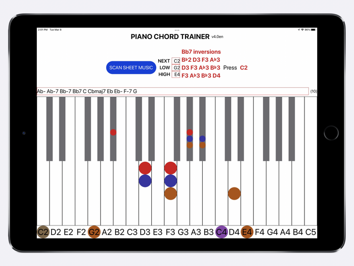 Piano Chord Trainer