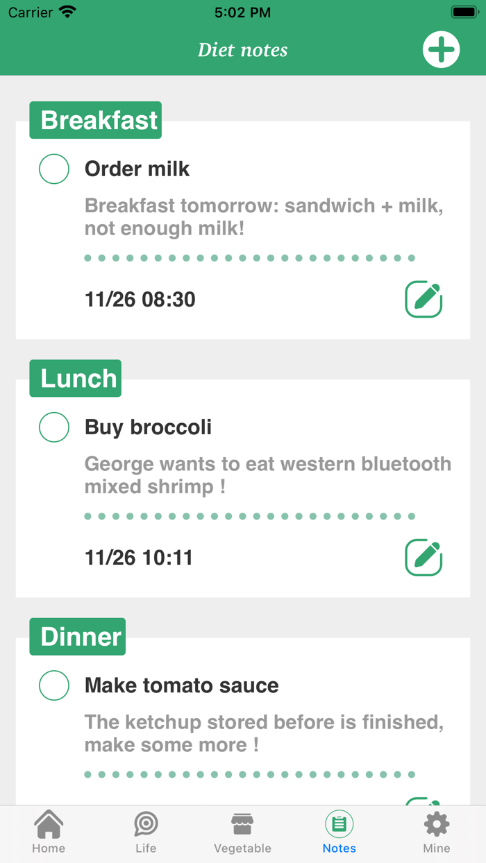 Life Circle Vegetable Delivery