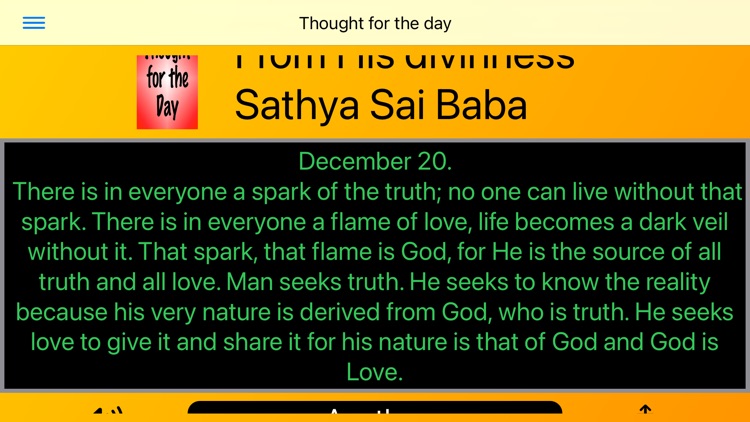 Sai Thought for the day