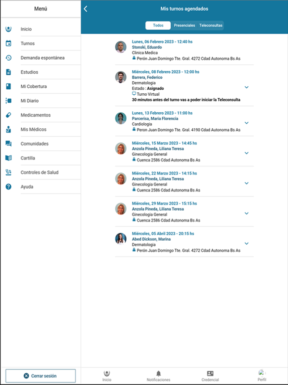 Portal de Pacientes screenshot 2