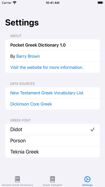 Pocket Greek Dictionary