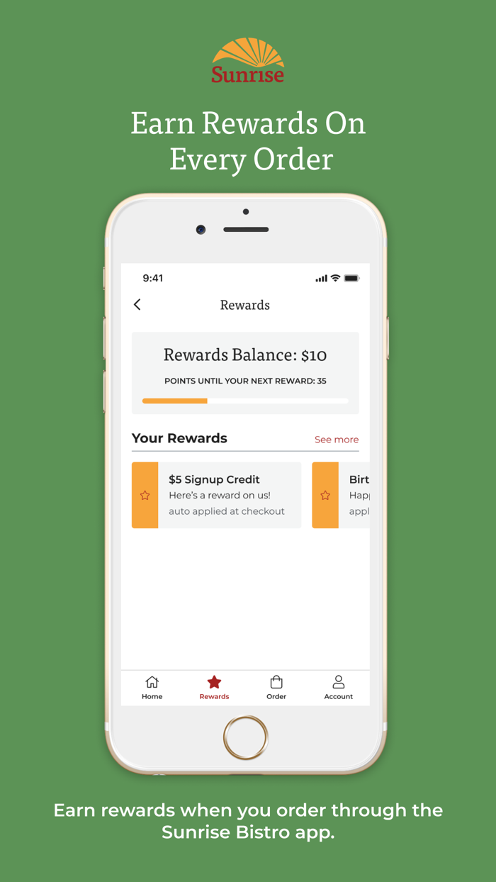 Sunrise Bistro App