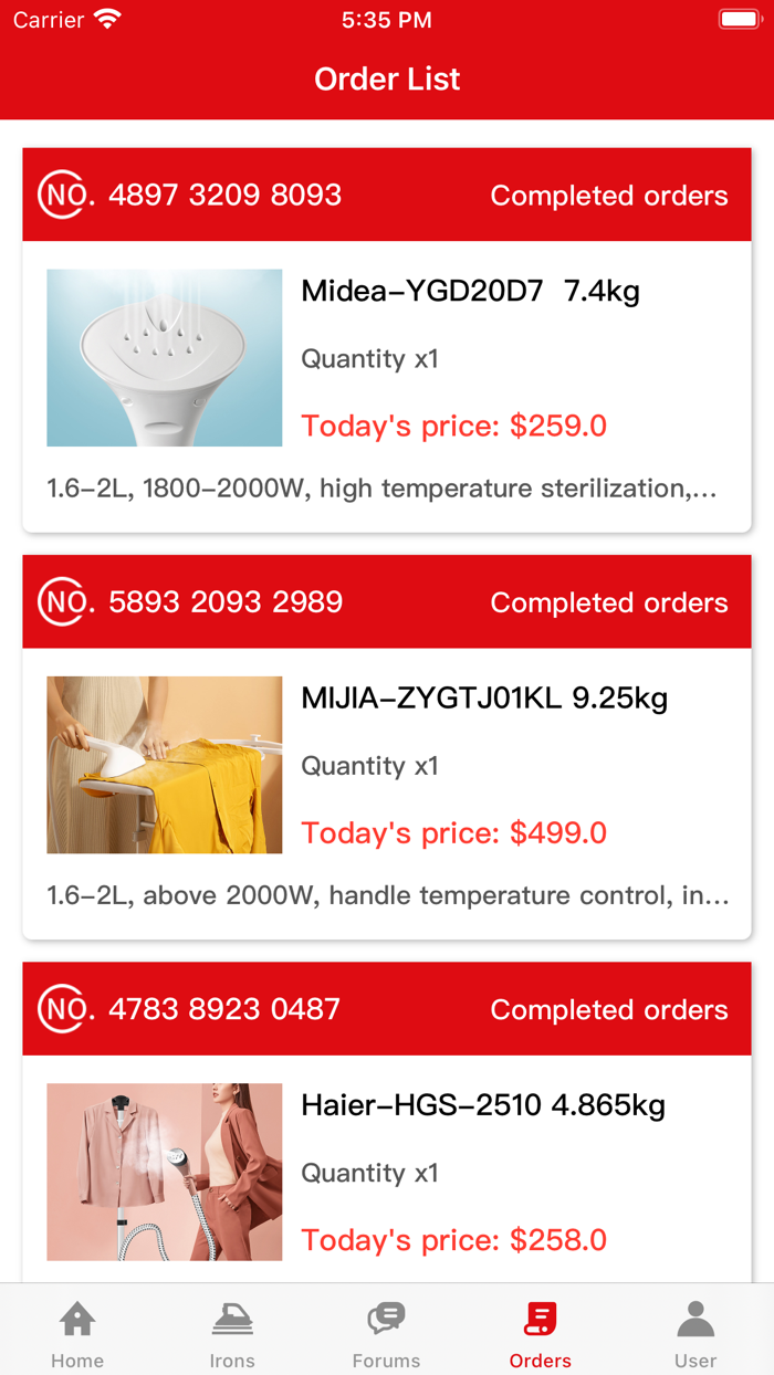 Universal Irons Lease