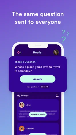 Game screenshot HNSTLY: One Question Every Day apk