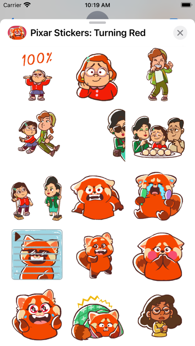 Pixar Stickers: Turning Red screenshot 3