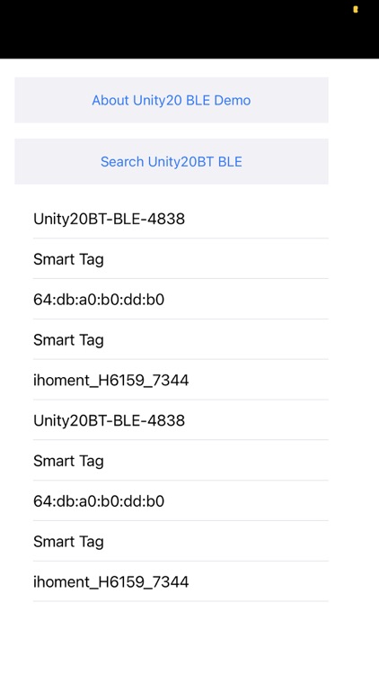 Unity20 BLE Demo