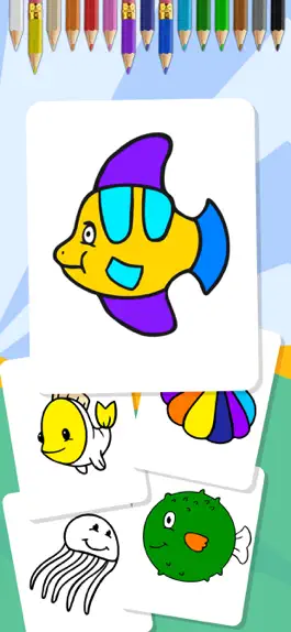 Game screenshot Sea Animals Coloring Book page apk