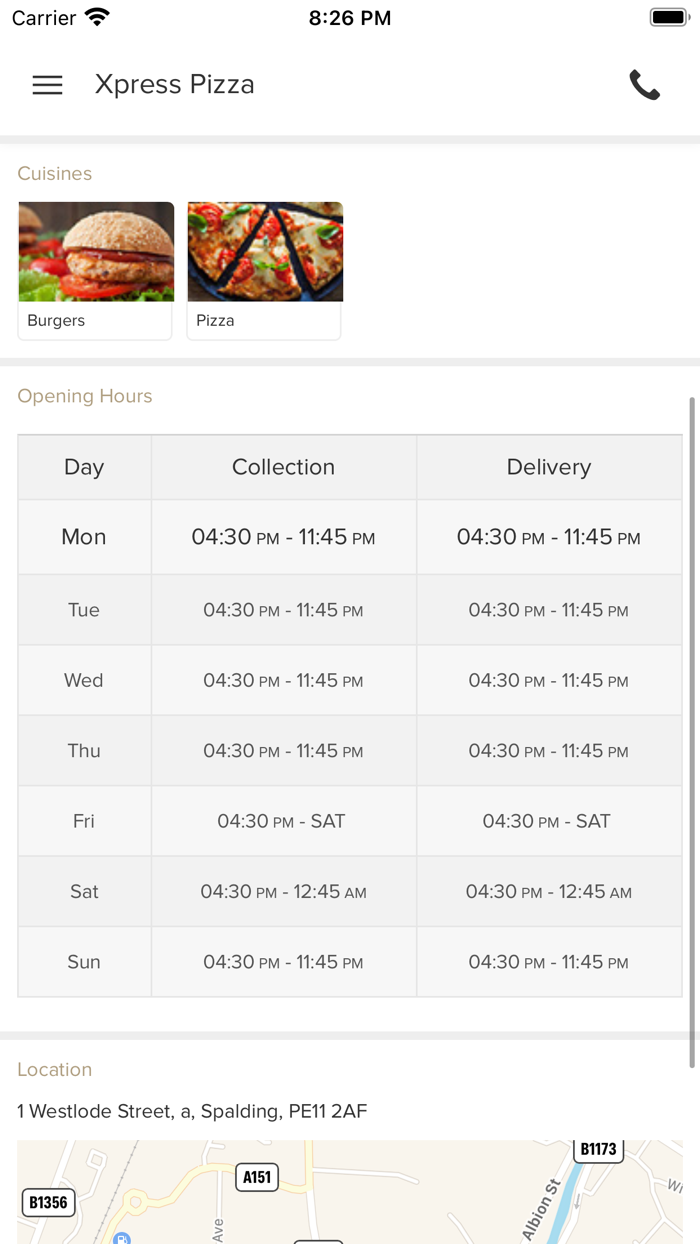 Xpress Pizza Spalding