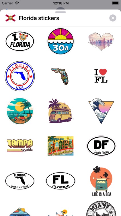 Florida emoji - USA stickers