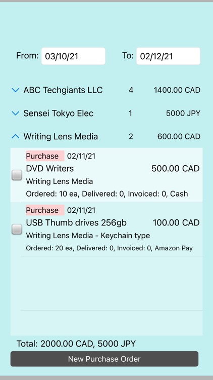 Pocket OrderBook