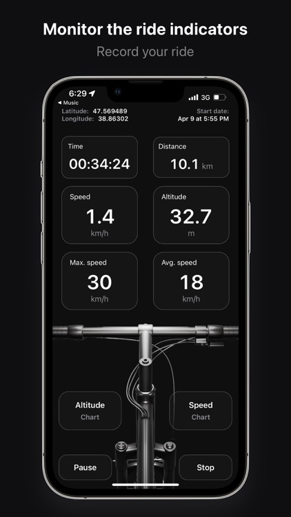 BikeTracker - GPS Recorder screenshot-2