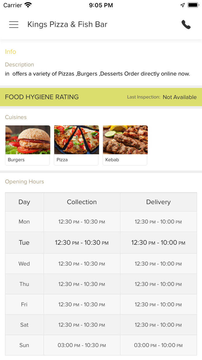 Kings Pizza  Fish Bar