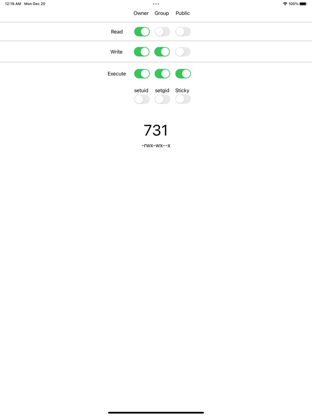 Chmod Calculator On The App Store