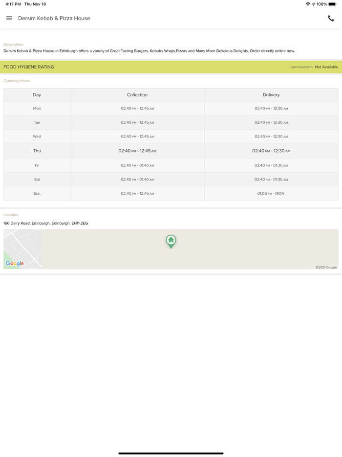 Dersim Kebab and Pizza House