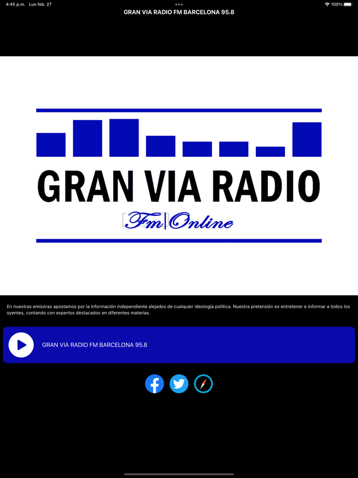 Gran Via Radio FM Barcelona