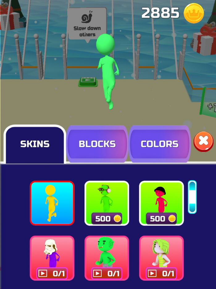 Artificial sky ladder