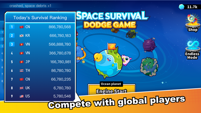 Space Survival - Dodge Game