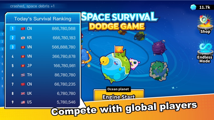 Space Survival - Dodge Game screenshot-3