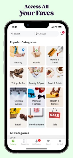 Groupon app screenshot