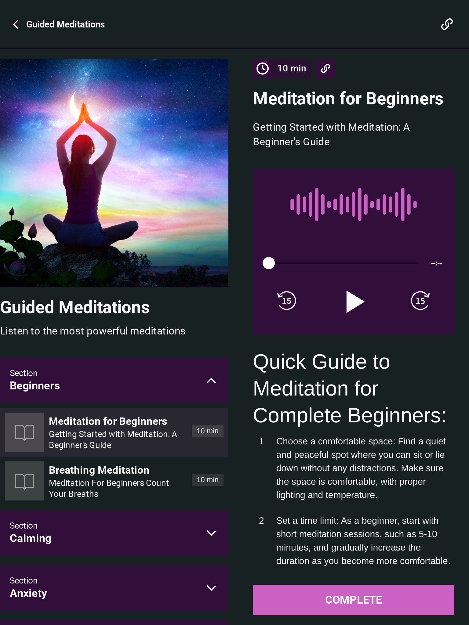 Meditation Secrets screenshot 4