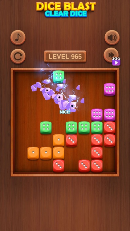 Dice Blast - Clear Dice Puzzle